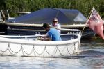 Amsterdam / Ouderkerk aan de Amstel 21 juli 2017
Jort Kelder en Mark Rutte varen met sloep/boot van Jort over de Amstel.