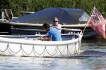 Amsterdam / Ouderkerk aan de Amstel 21 juli 2017
Jort Kelder en Mark Rutte varen met sloep/boot van Jort over de Amstel.
