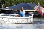 Amsterdam / Ouderkerk aan de Amstel 21 juli 2017
Jort Kelder en Mark Rutte varen met sloep/boot van Jort over de Amstel.
