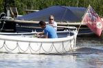 Amsterdam / Ouderkerk aan de Amstel 21 juli 2017
Jort Kelder en Mark Rutte varen met sloep/boot van Jort over de Amstel.