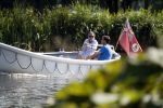 Amsterdam / Ouderkerk aan de Amstel 21 juli 2017
Jort Kelder en Mark Rutte varen met sloep/boot van Jort over de Amstel.