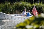 Amsterdam / Ouderkerk aan de Amstel 21 juli 2017
Jort Kelder en Mark Rutte varen met sloep/boot van Jort over de Amstel.