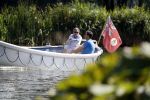 Amsterdam / Ouderkerk aan de Amstel 21 juli 2017
Jort Kelder en Mark Rutte varen met sloep/boot van Jort over de Amstel.