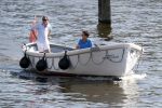 Amsterdam / Ouderkerk aan de Amstel 21 juli 2017
Jort Kelder en Mark Rutte varen met sloep/boot van Jort over de Amstel.