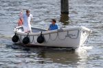 Amsterdam / Ouderkerk aan de Amstel 21 juli 2017
Jort Kelder en Mark Rutte varen met sloep/boot van Jort over de Amstel.