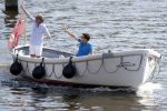 Amsterdam / Ouderkerk aan de Amstel 21 juli 2017
Jort Kelder en Mark Rutte varen met sloep/boot van Jort over de Amstel.