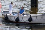Amsterdam / Ouderkerk aan de Amstel 21 juli 2017
Jort Kelder en Mark Rutte varen met sloep/boot van Jort over de Amstel.