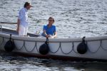 Amsterdam / Ouderkerk aan de Amstel 21 juli 2017
Jort Kelder en Mark Rutte varen met sloep/boot van Jort over de Amstel.