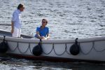 Amsterdam / Ouderkerk aan de Amstel 21 juli 2017
Jort Kelder en Mark Rutte varen met sloep/boot van Jort over de Amstel.