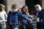 Leiden 2 juli 2017 
Jochem Myjer en zijn vriendin Marloes Novan vieren de 40e verjaardag van Jochem met familie en vrienden.