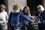 Leiden 2 juli 2017 
Jochem Myjer en zijn vriendin Marloes Novan vieren de 40e verjaardag van Jochem met familie en vrienden.