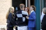 Leiden 2 juli 2017 
Jochem Myjer en zijn vriendin Marloes Novan vieren de 40e verjaardag van Jochem met familie en vrienden.