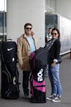 Schiphol 26 juli 2017
Martijn Krabbe en zijn vriendin Noi pakon vertrekken op vakantie naar Mauritius