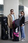Schiphol 26 juli 2017
Martijn Krabbe en zijn vriendin Noi pakon vertrekken op vakantie naar Mauritius
