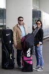 Schiphol 26 juli 2017
Martijn Krabbe en zijn vriendin Noi pakon vertrekken op vakantie naar Mauritius