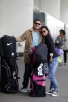 Schiphol 26 juli 2017
Martijn Krabbe en zijn vriendin Noi pakon vertrekken op vakantie naar Mauritius
