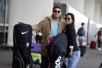 Schiphol 26 juli 2017
Martijn Krabbe en zijn vriendin Noi pakon vertrekken op vakantie naar Mauritius