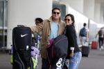 Schiphol 26 juli 2017
Martijn Krabbe en zijn vriendin Noi pakon vertrekken op vakantie naar Mauritius