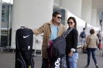 Schiphol 26 juli 2017
Martijn Krabbe en zijn vriendin Noi pakon vertrekken op vakantie naar Mauritius