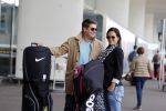 Schiphol 26 juli 2017
Martijn Krabbe en zijn vriendin Noi pakon vertrekken op vakantie naar Mauritius