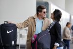Schiphol 26 juli 2017
Martijn Krabbe en zijn vriendin Noi pakon vertrekken op vakantie naar Mauritius