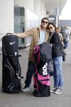 Schiphol 26 juli 2017
Martijn Krabbe en zijn vriendin Noi pakon vertrekken op vakantie naar Mauritius
