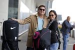 Schiphol 26 juli 2017
Martijn Krabbe en zijn vriendin Noi pakon vertrekken op vakantie naar Mauritius