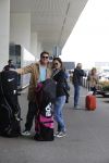 Schiphol 26 juli 2017
Martijn Krabbe en zijn vriendin Noi pakon vertrekken op vakantie naar Mauritius