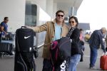 Schiphol 26 juli 2017
Martijn Krabbe en zijn vriendin Noi pakon vertrekken op vakantie naar Mauritius
