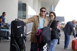 Schiphol 26 juli 2017
Martijn Krabbe en zijn vriendin Noi pakon vertrekken op vakantie naar Mauritius