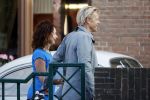 Leiden 2 juli 2017 
Jochem Myjer en zijn vriendin Marloes Novan vieren de 40e verjaardag van Jochem met familie en vrienden. Menno Bentveld met vrouw