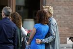 Leiden 2 juli 2017 
Jochem Myjer en zijn vriendin Marloes Novan vieren de 40e verjaardag van Jochem met familie en vrienden. Menno Bentveld met vrouw