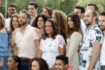 Amsterdam 6 september 2017
Perspresentatie van de musical On Your Feet bij strand Zuid. De cast met oa Ellen Evers, Jim Bakkum, Vajen van den Bosch, Albert Verlinde Nurlaila Kareem en  Tommie Christiaan