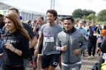 Amsterdam 9 september 2017
Edwin Evers staat op Run van radio 538 bij het Science park. Olcay Gulsen met vriend Frans