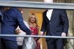 Amsterdam 3 september 2017  
Pamela Anderson vertrekt uit het Waldorf Astoria Hotel