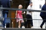 Amsterdam 3 september 2017  
Pamela Anderson vertrekt uit het Waldorf Astoria Hotel