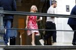 Amsterdam 3 september 2017  
Pamela Anderson vertrekt uit het Waldorf Astoria Hotel