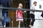 Amsterdam 3 september 2017  
Pamela Anderson vertrekt uit het Waldorf Astoria Hotel