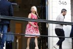 Amsterdam 3 september 2017  
Pamela Anderson vertrekt uit het Waldorf Astoria Hotel
