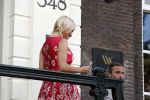 Amsterdam 3 september 2017  
Pamela Anderson vertrekt uit het Waldorf Astoria Hotel