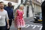 Amsterdam 3 september 2017  
Pamela Anderson vertrekt uit het Waldorf Astoria Hotel