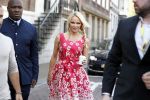 Amsterdam 3 september 2017  
Pamela Anderson vertrekt uit het Waldorf Astoria Hotel