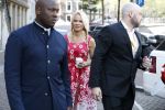 Amsterdam 3 september 2017  
Pamela Anderson vertrekt uit het Waldorf Astoria Hotel