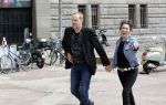 Amsterdam 1 juli 2017
Patricia Steur met haar vriend op straat in Amsterdam