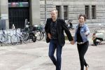 Amsterdam 1 juli 2017
Patricia Steur met haar vriend op straat in Amsterdam