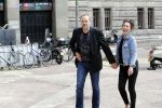 Amsterdam 1 juli 2017
Patricia Steur met haar vriend op straat in Amsterdam