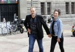 Amsterdam 1 juli 2017
Patricia Steur met haar vriend op straat in Amsterdam