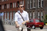 Amsterdam 5 juli 2017
Henry van Loon op terrasPaul Groot op de fiets in Amsterdam