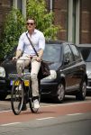 Amsterdam 5 juli 2017
Henry van Loon op terrasPaul Groot op de fiets in Amsterdam