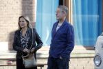 Leiden 2 juli 2017 
Jochem Myjer en zijn vriendin Marloes Novan vieren de 40e verjaardag van Jochem met familie en vrienden. Peter Heerschop met vrouw